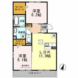 マノワールⅡ【1階】の間取り