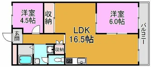 ドルミムラオ【2階】の間取り