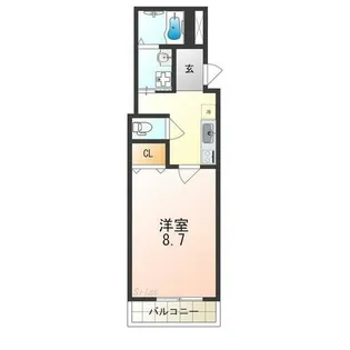 フジパレス東羽衣Ⅰ番館【3階】の間取り
