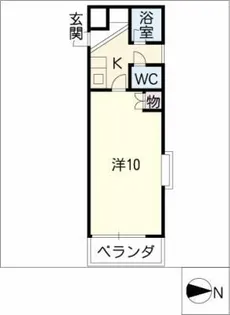 パークテラス鶴舞【1階】の間取り