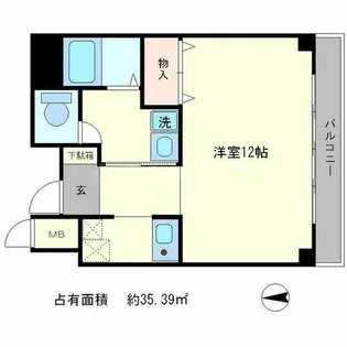 シティパル【3階】の間取り
