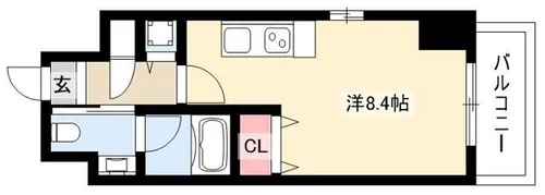 リヴシティ栄【6階】の間取り