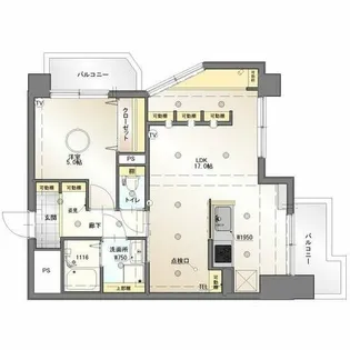 アルル覚王山【2階】の間取り