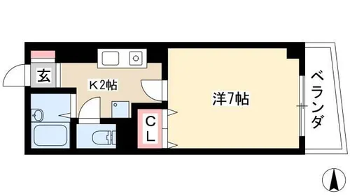 AZUR TORII【3階】の間取り