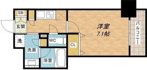 アーバネックス本町【14階】の間取り