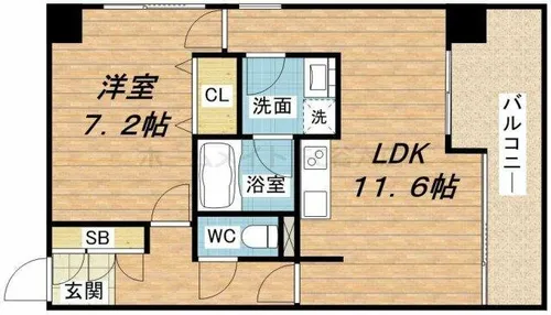 KDXレジデンス本町橋【3階】の間取り