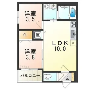 I maison Rhodon【3階】の間取り