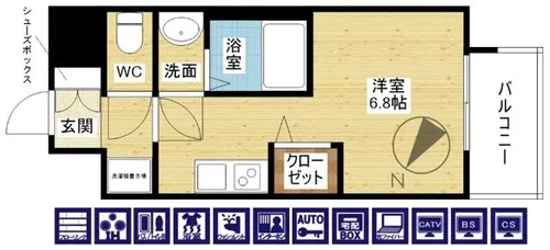 セレニテ十三ミラク【11階】の間取り