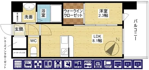 セレニテ十三ミラク【11階】の間取り