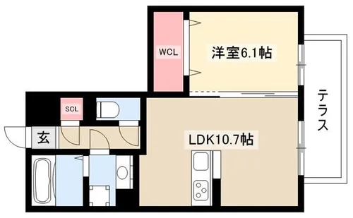 HOURAIマンション【2階】の間取り