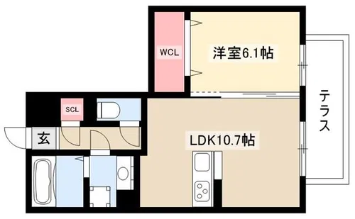 HOURAIマンション【2階】の間取り