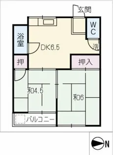 辰野荘【1階】の間取り