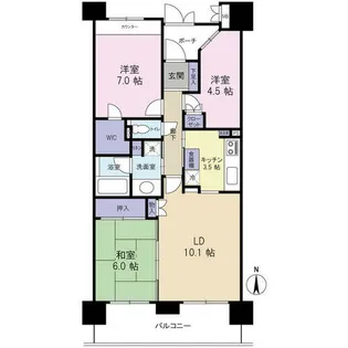 パーク・クレスト川西多田(0004687)【5階】の間取り