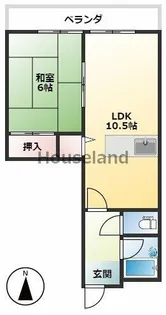 サテンサ堀久【2階】の間取り
