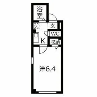 SQUARE FOUR【301号室】の間取り