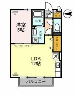 シャルトボナール【1階】の間取り