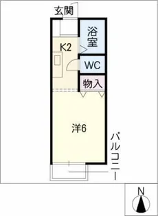 クレール垣戸【1階】の間取り