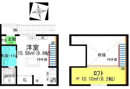 ACCOMMO岩塚【2階】の間取り