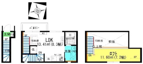 ACCOMMO岩塚【2階】の間取り