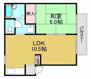ナイティ池尻【2階】の間取り