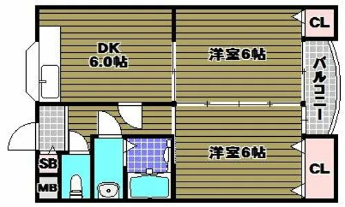 エクセル酒谷【3階】の間取り