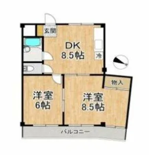 メゾン・ド・クミノ木【2階】の間取り