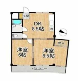メゾン・ド・クミノ木【2階】の間取り