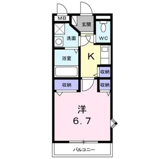 グラデュエートレジデンス【2階】の間取り