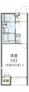 レオネクストレイクサイド【2階】の間取り