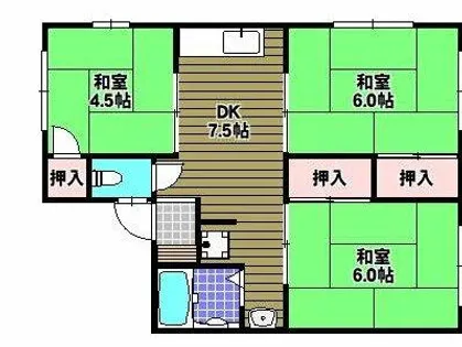 シティハイムあき【2階】の間取り