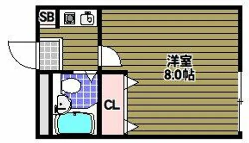 ベルヒルズSENGOKU【1階】の間取り