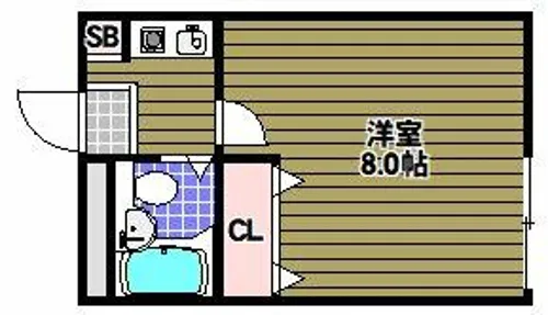 ベルヒルズSENGOKU【1階】の間取り