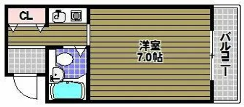 Rinon谷川【4階】の間取り