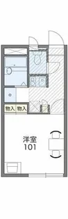 レオパレス新堂【1階】の間取り