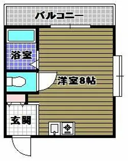 スカイ南花台【4階】の間取り