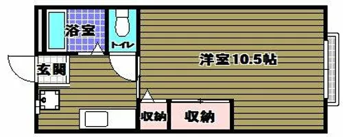 薮内ハイツ【2階】の間取り