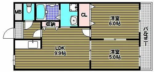 コンフォールヴィラ【1階】の間取り
