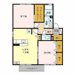ベルツリー【2階】の間取り