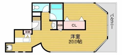 セブンフロアハイツ【7階】の間取り