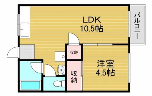 阪口ハイツ【2階】の間取り