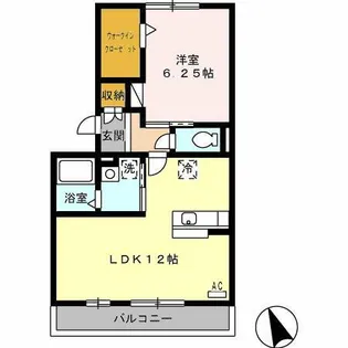 クラベール【301号室】の間取り