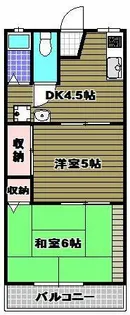 カーサ喜多【1階】の間取り