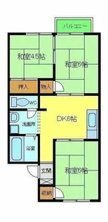シャトー・ド・イワネH号館【1階】の間取り