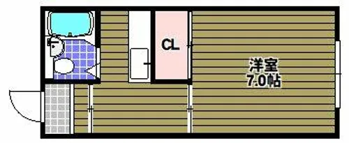 北浦ハイツ【2階】の間取り