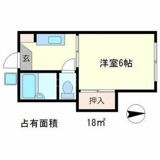 タウニィ一乗寺【2階】の間取り