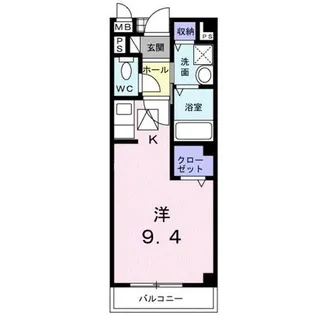 鈴蘭ハイツ【1階】の間取り