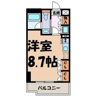 グランルージュ栄Ⅱ【2階】の間取り