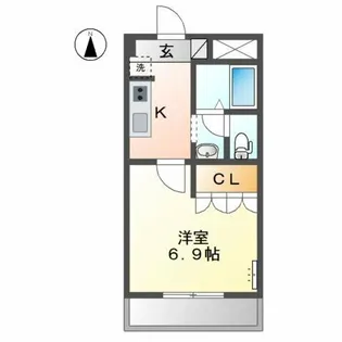 ベェル ウェル【2階】の間取り