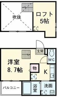 スタートリビング【203号室】の間取り