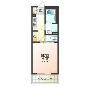 コート石津川【3階】の間取り